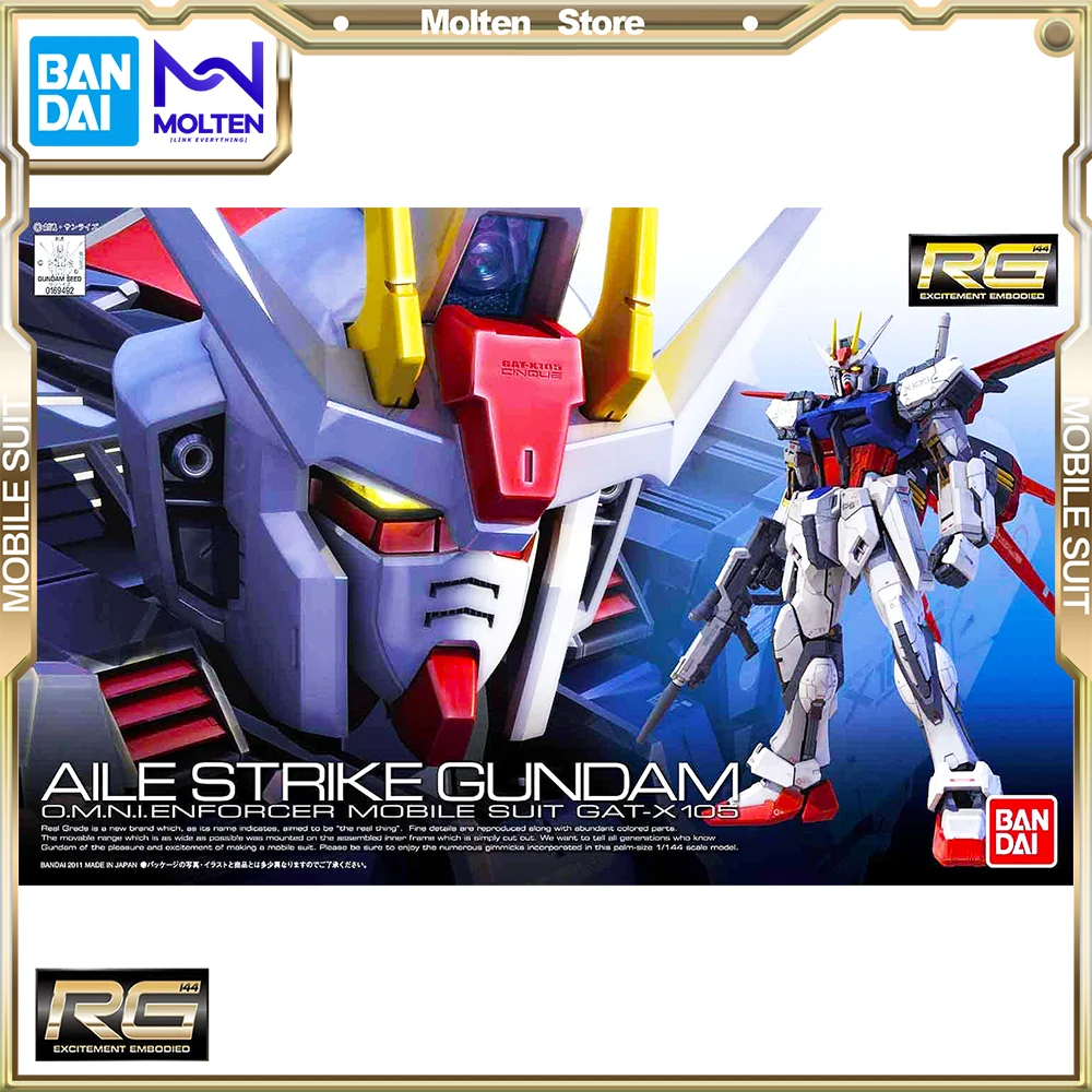 BANDAI оригинальная модель 1/144 RG GAT-X105 Aile Strike Gundam FX550 Skygrasper, пусковая установка/Набор для сборки меча, аниме экшн-фигурка
BANDAI оригинальная модель 1/144 RG GAT-X105 Aile Strike Gundam FX550 Skygrasper, пусковая установка/Набор для сборки меча, аниме экшн-фигурка
