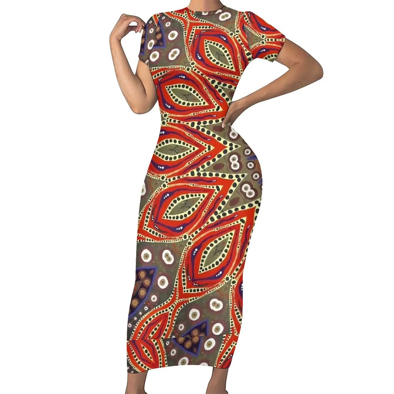Red Evil Eye Dress Short Sleeve Abstract Print Street Fashion Maxi Dresses Trendy Bodycon Dress Woman Printed Oversized Vestidos
Red Evil Eye Dress Short Sleeve Abstract Print Street Fashion Maxi Dresses Trendy Bodycon Dress Woman Printed Oversized Vestidos