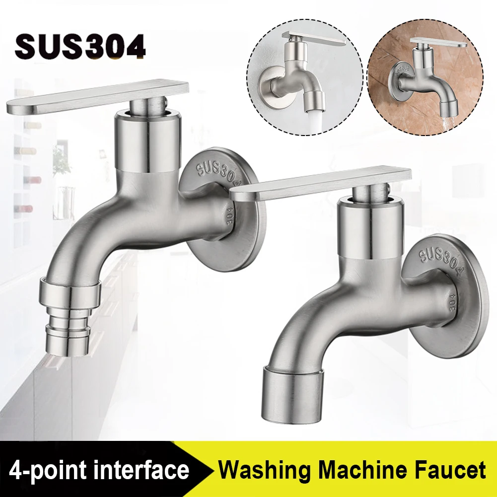 Stainless Steel Faucet Wall mounted Washing Machine Faucet Faucet Garden Bathroom Toilet Faucet Household Faucet
Stainless Steel Faucet Wall mounted Washing Machine Faucet Faucet Garden Bathroom Toilet Faucet Household Faucet