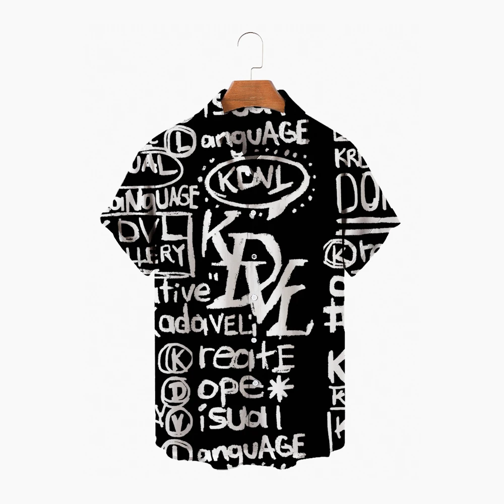 Men's Letter Print Hawaiian Shirt Fashion Casual Button Hawaiian Print Beach Short-sleeved Quick-drying Top S-5XL
Men's Letter Print Hawaiian Shirt Fashion Casual Button Hawaiian Print Beach Short-sleeved Quick-drying Top S-5XL