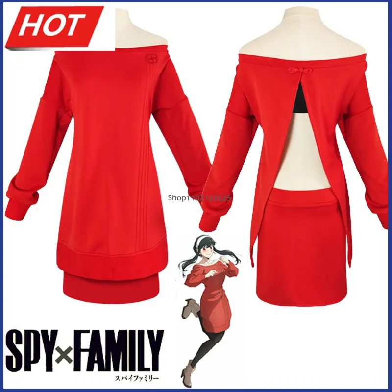SPY X FAMILY Yor Forger Cosplay Costume Sexy Women Hollow Out Backless Red Tube Dress Anime Girl Daily Homewear Uniform Dropship
SPY X FAMILY Yor Forger Cosplay Costume Sexy Women Hollow Out Backless Red Tube Dress Anime Girl Daily Homewear Uniform Dropship