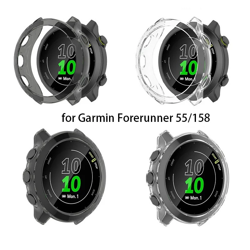 

Тонкий мягкий прозрачный чехол из ТПУ для часов Garmin Forerunner 55 158