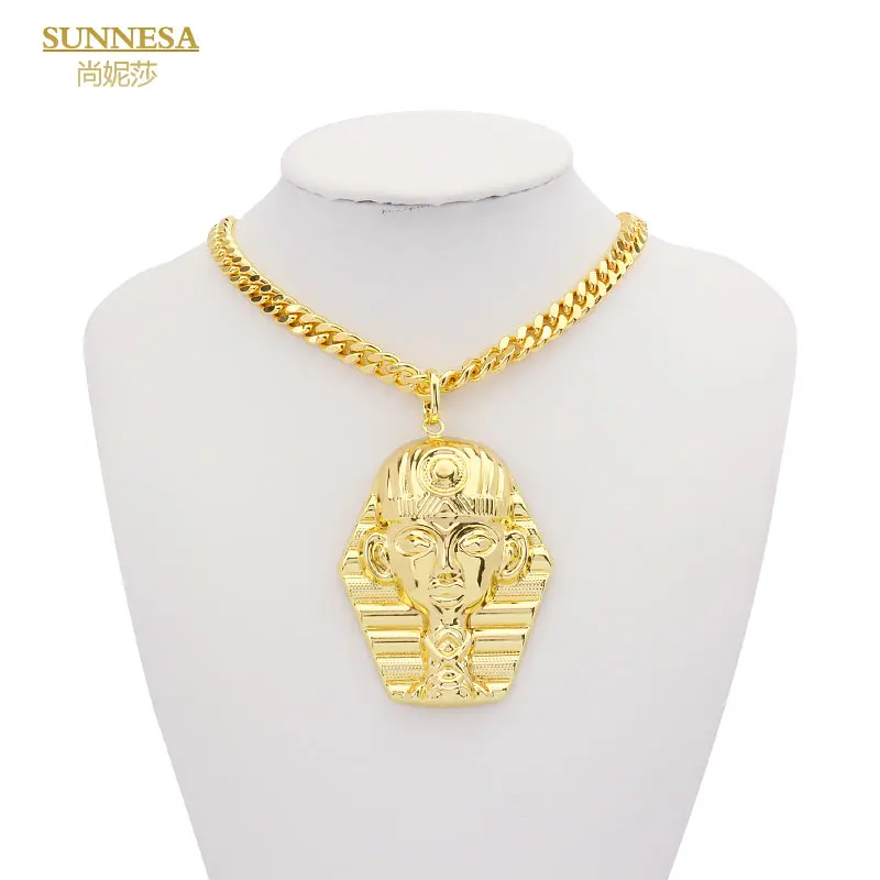 SUNNESA Vintage Pyramid Ancient Egyptian Pharaoh Pendant Gold Color Copper Necklace Jewelry Accessory Gifts
SUNNESA Vintage Pyramid Ancient Egyptian Pharaoh Pendant Gold Color Copper Necklace Jewelry Accessory Gifts
