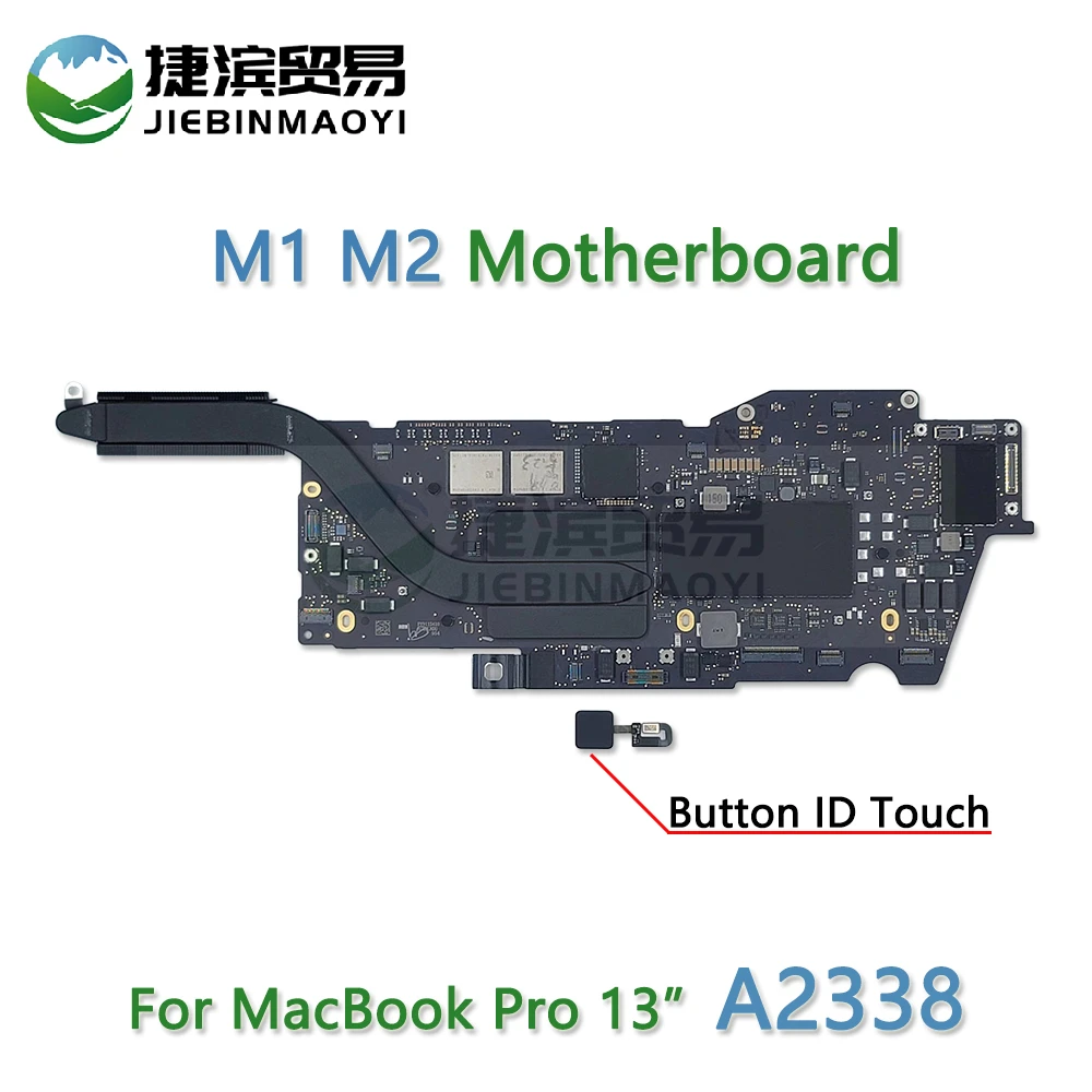 

Tested For MacBook Pro 13" M1 A2338 Motherboard Ram 8GB 16GB SSD 256GB 512GB 1TB Logic Board 820-02020-11 With Touch Button