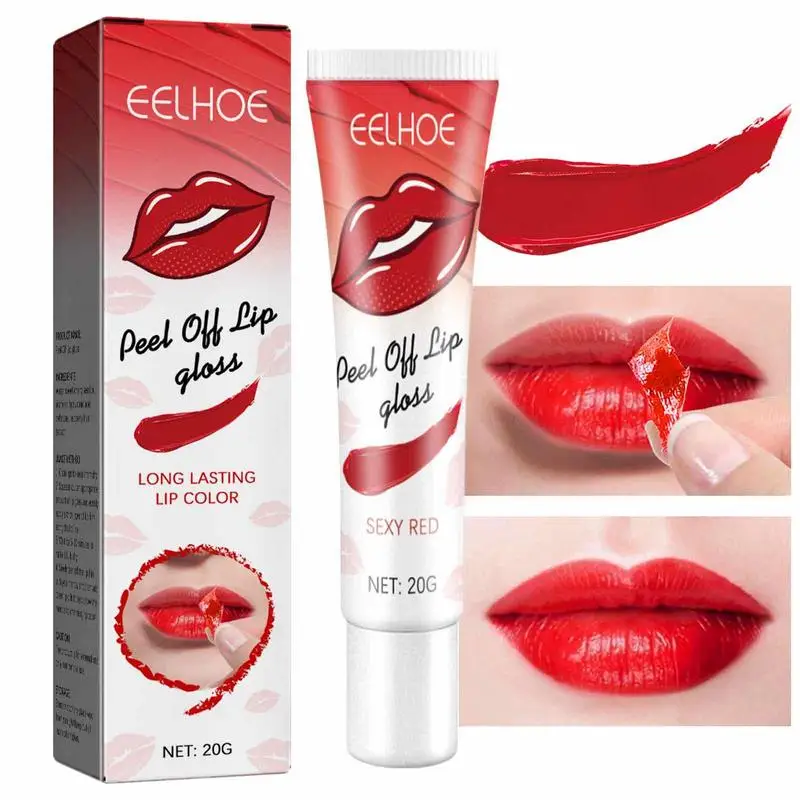 

Sdotter Magic Peel Off Liquid Lipstick Sexy Waterproof Long Lasting Lip Gloss Red Tint Tear Off Amazing Lip Tattoo Women Makeup