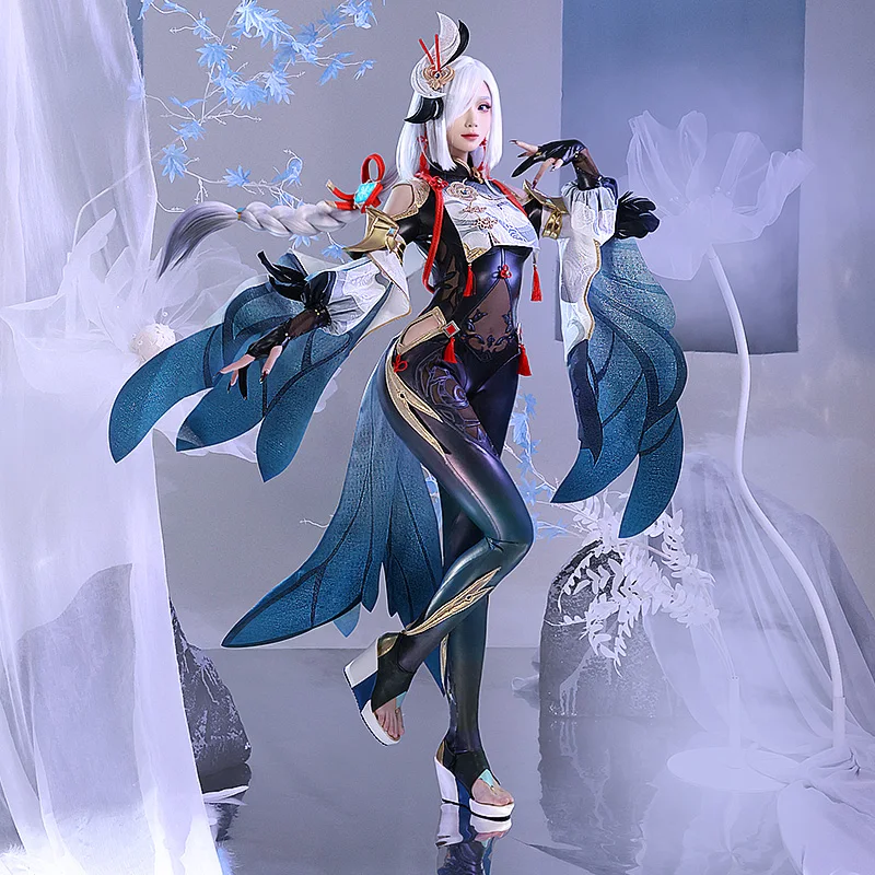 COS-MO Genshin Impact Shenhe Battle Dress Kimono Gorgeous Party Uniform S-XXL Cosplay Costume Game Women Halloween Carnival 2022 
COS-MO Genshin Impact Shenhe Battle Dress Kimono Gorgeous Party Uniform S-XXL Cosplay Costume Game Women Halloween Carnival 2022