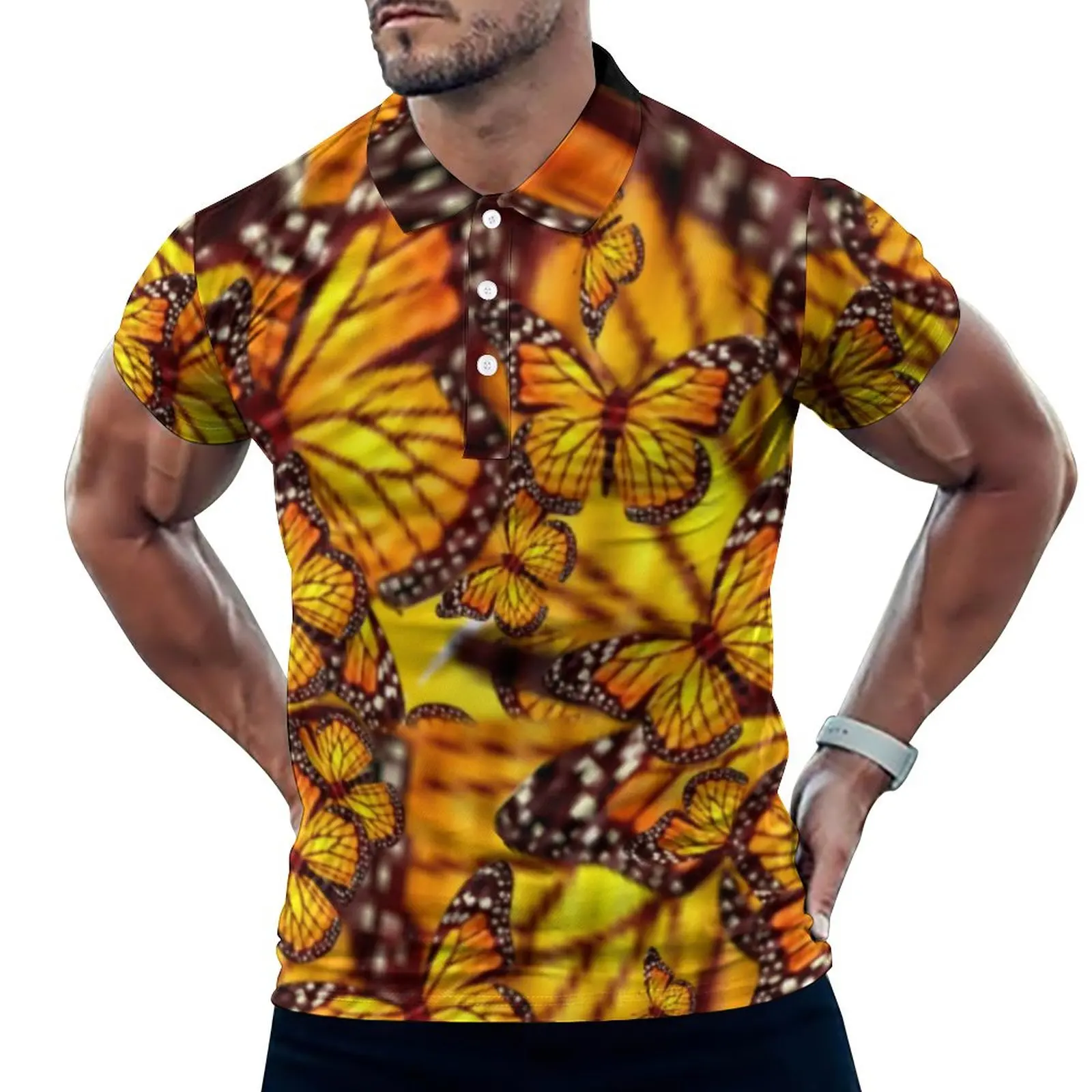 Повседневная рубашка-поло с желтой бабочкой, футболки с абстрактным принтом животных, рубашка с коротким рукавом, летняя стильная одежда ов...
Повседневная рубашка-поло с желтой бабочкой, футболки с абстрактным принтом животных, рубашка с коротким рукавом, летняя стильная одежда ов...