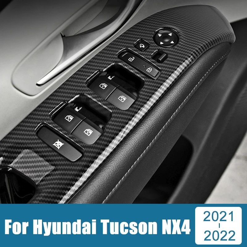 ABS Carbon Car Interior Window Glass Lift Switch Panel Armrest Trim Cover Stickers Accessories For Hyundai Tucson NX4 2021 2022
ABS Carbon Car Interior Window Glass Lift Switch Panel Armrest Trim Cover Stickers Accessories For Hyundai Tucson NX4 2021 2022