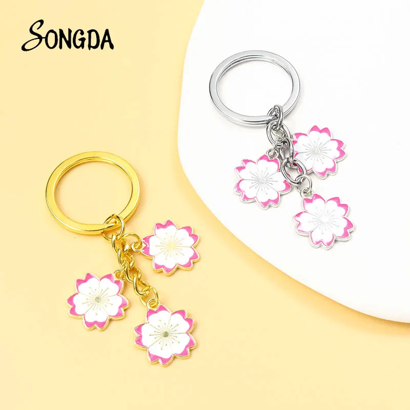 Cute Sakura Flower Enamel Keychain Lovely Plant Alloy Metal Key Chains Purse Bag Car Key Accessories Sweet Jewelry Souvenir Gift
Cute Sakura Flower Enamel Keychain Lovely Plant Alloy Metal Key Chains Purse Bag Car Key Accessories Sweet Jewelry Souvenir Gift