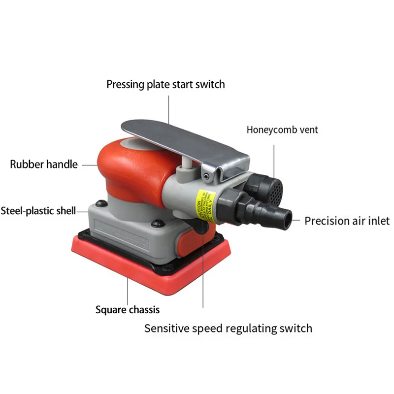 KP-6793/YC-2551 Pneumatic Orbital Sander Vibration Air Grinder Wood Stone Polishing/Grinding Sanding Machine Pneumatic Tools
KP-6793/YC-2551 Pneumatic Orbital Sander Vibration Air Grinder Wood Stone Polishing/Grinding Sanding Machine Pneumatic Tools