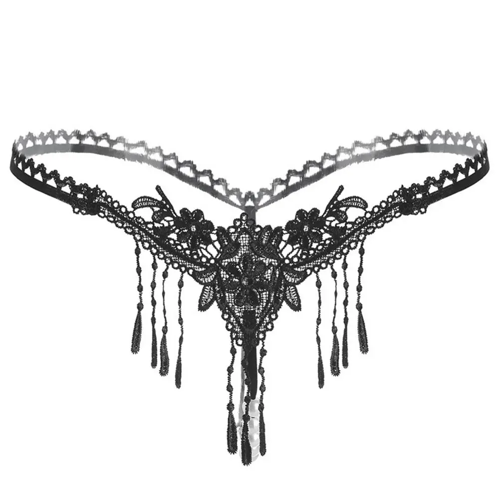 1Pc Sexy Tassel Pearl Embroidered Flower Lace Thong for Women Low Waist Open Crotch Underpant G-String Panties Female Lingerie
1Pc Sexy Tassel Pearl Embroidered Flower Lace Thong for Women Low Waist Open Crotch Underpant G-String Panties Female Lingerie