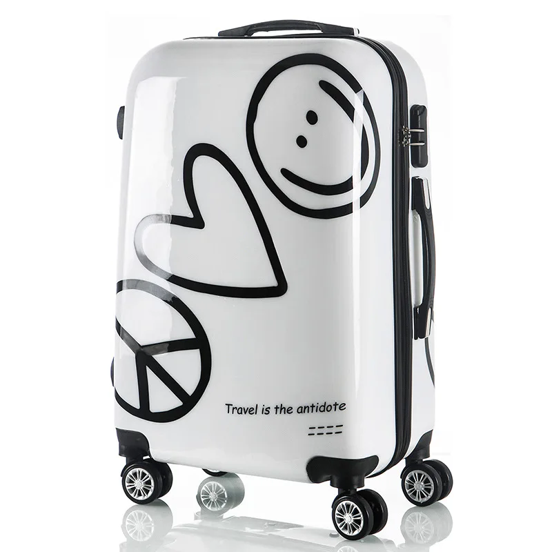 Brand Hardside Luggage Trolley Case Cute Cartoon Graffiti Suitcase 20 Inch Boarding Case 24 Inch Universal Wheel Luggage
Brand Hardside Luggage Trolley Case Cute Cartoon Graffiti Suitcase 20 Inch Boarding Case 24 Inch Universal Wheel Luggage