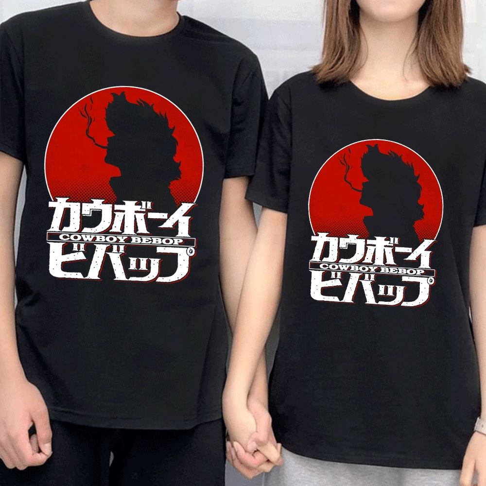 90s Vintage Black Crew Neck T-shirts Spiegels Cowboy Bebop Japanese Anime T Shirt Men Women Streetwear Manga Harajuku Tees Tops
90s Vintage Black Crew Neck T-shirts Spiegels Cowboy Bebop Japanese Anime T Shirt Men Women Streetwear Manga Harajuku Tees Tops
