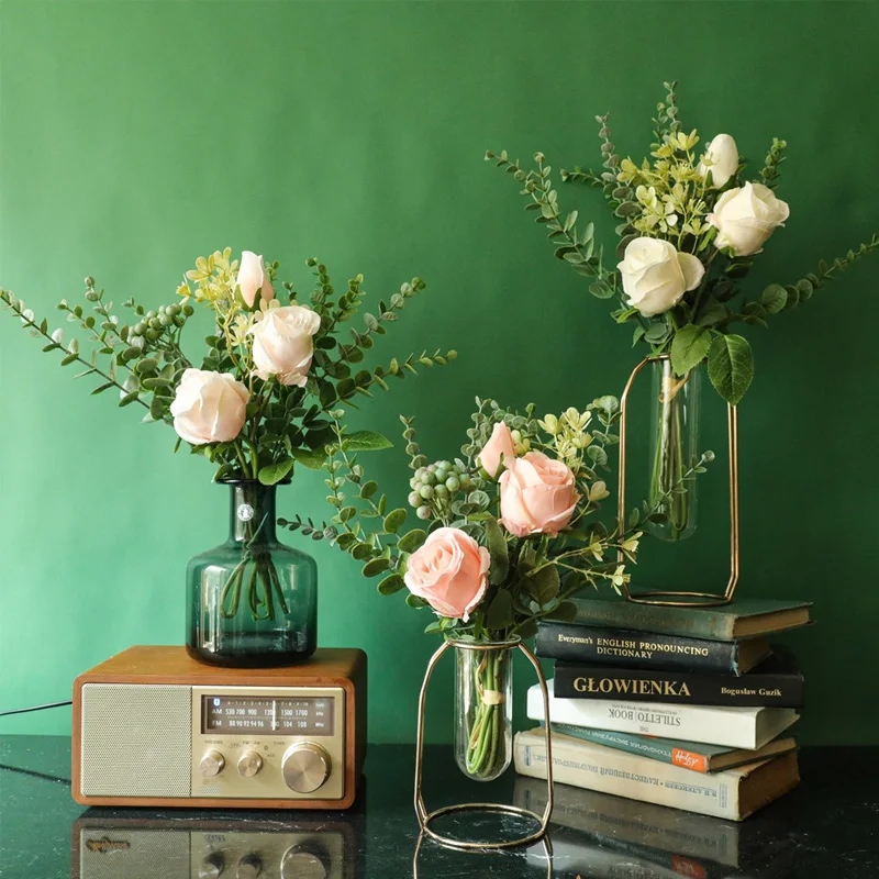 European Artificial Flowers Bouquet for Wedding Birthday Party Decoration Bridal Bouquet Flower Fake Rose Home Garen Decor Gifts
European Artificial Flowers Bouquet for Wedding Birthday Party Decoration Bridal Bouquet Flower Fake Rose Home Garen Decor Gifts