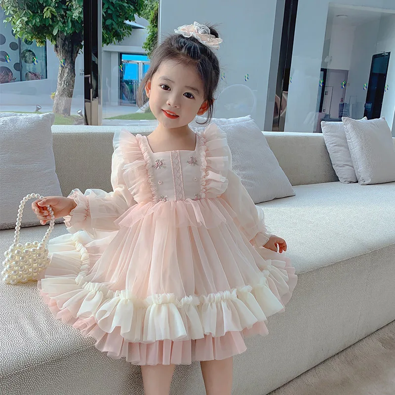 Long Sleeve Tulle Kids Princess Dresses for Girls Spring Autumn Wedding Birthday Party Vestido Children Tutu Dress
Long Sleeve Tulle Kids Princess Dresses for Girls Spring Autumn Wedding Birthday Party Vestido Children Tutu Dress