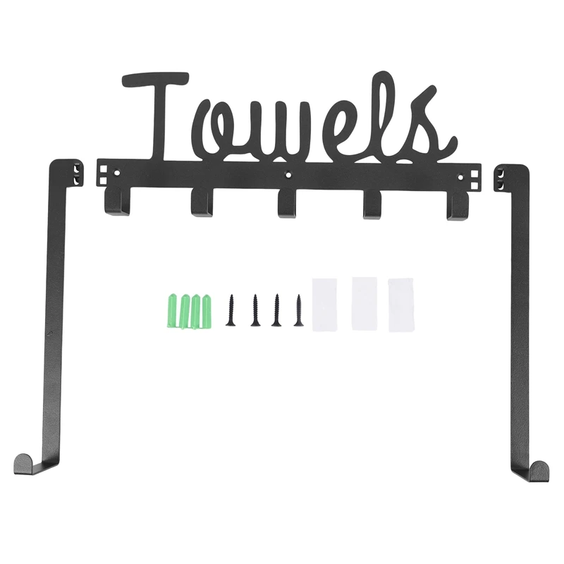 ABHG Over The Door 5 Hooks Door Hanger, Over The Door Towel Rack Bathroom Organizer For Hanging Towels Robe Shirt Hat
ABHG Over The Door 5 Hooks Door Hanger, Over The Door Towel Rack Bathroom Organizer For Hanging Towels Robe Shirt Hat