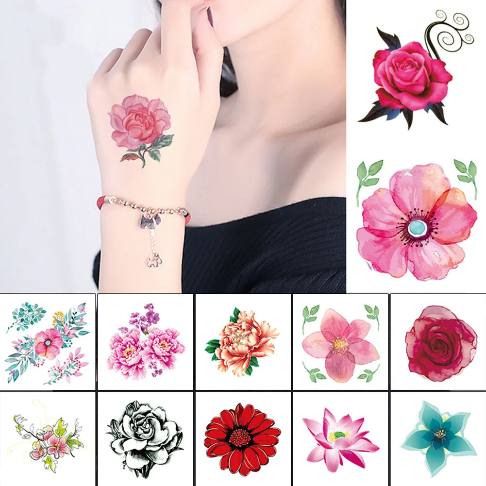 1Pcs Waterproof Temporary Tattoos Stickers Rose Floral Body Art Tattoos Transfer 3D Big Flowers Fake Tattoos Sleeves Women YZL1
1Pcs Waterproof Temporary Tattoos Stickers Rose Floral Body Art Tattoos Transfer 3D Big Flowers Fake Tattoos Sleeves Women YZL1