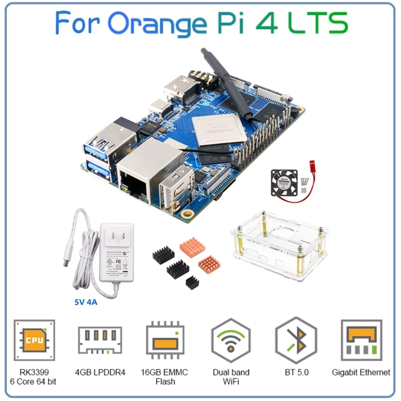 Для Orange Pi 4 LTS 4 Гб LPDDR4 16 Гб EMMC Rockchip RK3399 Wifi + BT5.0 Gigabit Ethernet макетная плата радиаторы
Для Orange Pi 4 LTS 4 Гб LPDDR4 16 Гб EMMC Rockchip RK3399 Wifi + BT5.0 Gigabit Ethernet макетная плата радиаторы