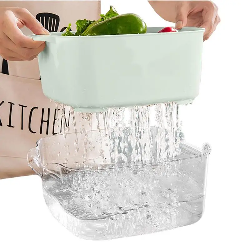 Кухонный семейный набор, многофункциональная двухслойная корзина для мытья фруктов и овощей, портативный кухонный дуршлаг, набор ситечков и Мисок
Кухонный семейный набор, многофункциональная двухслойная корзина для мытья фруктов и овощей, портативный кухонный дуршлаг, набор ситечков и Мисок