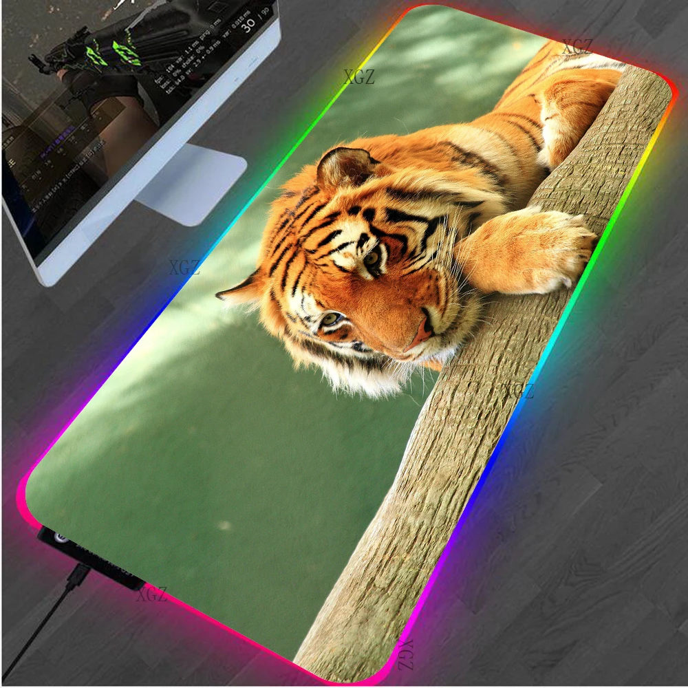 XGZ Animal Tiger RGB Mouse Pad XXL Gaming Accessories Computer Notebook PC Keyboard Carpet Gamer Glowing LED Desktop Desk Mat
XGZ Animal Tiger RGB Mouse Pad XXL Gaming Accessories Computer Notebook PC Keyboard Carpet Gamer Glowing LED Desktop Desk Mat
