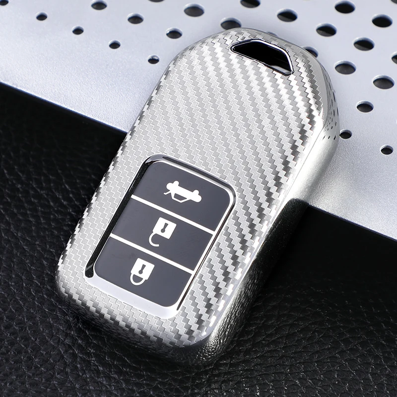 Carbon Fiber TPU Car Key Case Cover for Honda Odyssey CRV Pilot Vezel City Accord Civic Fit Freed 2016-2019 Key Shell Protector
Carbon Fiber TPU Car Key Case Cover for Honda Odyssey CRV Pilot Vezel City Accord Civic Fit Freed 2016-2019 Key Shell Protector