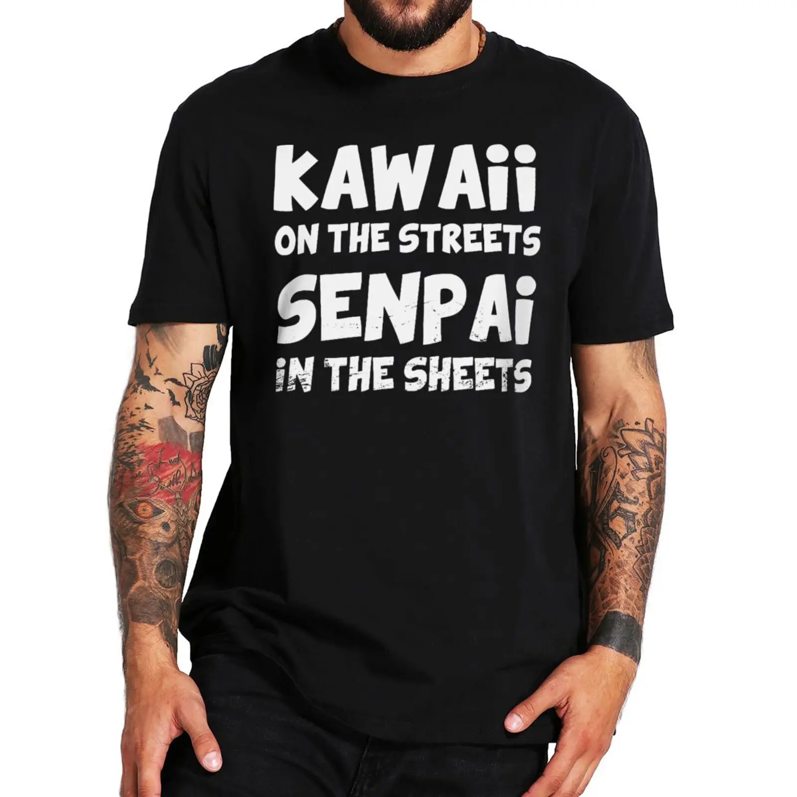 Kawaii On The Streets Senpai In The Sheets T Shirt Funny Quote Japanese Anime cosplay Fans Essential Tshirts 100% Cotton Unisex
Kawaii On The Streets Senpai In The Sheets T Shirt Funny Quote Japanese Anime cosplay Fans Essential Tshirts 100% Cotton Unisex