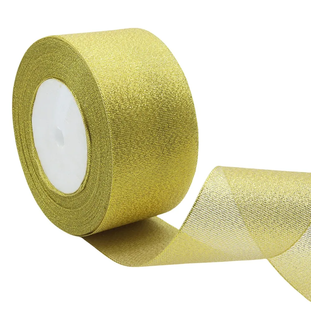 4 Rolls 2 Inch 50MM 25Y/Roll Metallic Gold/Silver Ribbon Sparkly Ribbon DIY Craft Gifts Wrapping Home Decoration Wedding Party
4 Rolls 2 Inch 50MM 25Y/Roll Metallic Gold/Silver Ribbon Sparkly Ribbon DIY Craft Gifts Wrapping Home Decoration Wedding Party