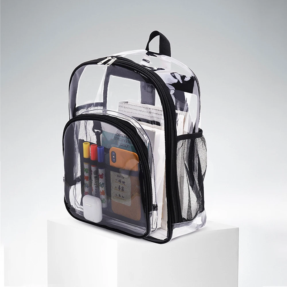 Transparent Rucksack Storage Bag Men Ladies College Student Pure Clear Shoulder Backpack College School High Knapsacks
Transparent Rucksack Storage Bag Men Ladies College Student Pure Clear Shoulder Backpack College School High Knapsacks