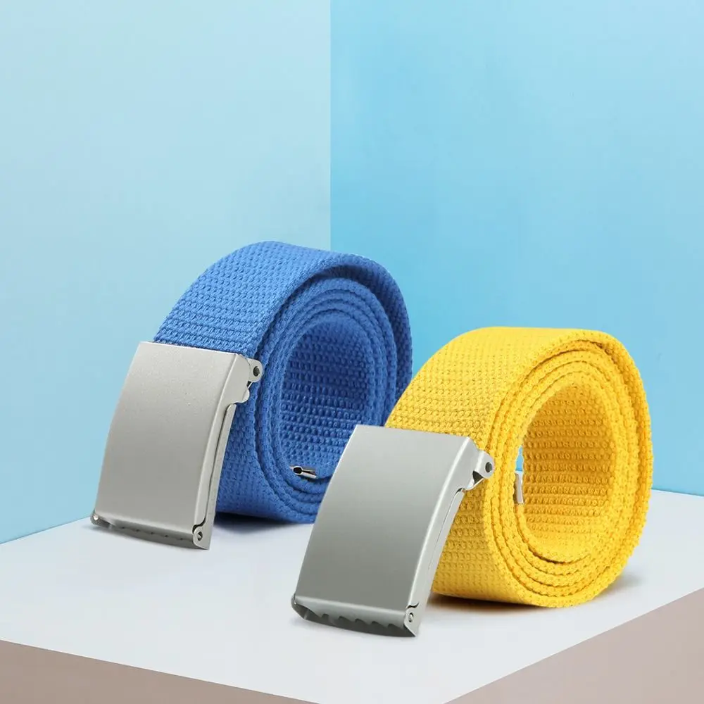Men Women Casual Candy Colors Metal Buckle Waistband Canvas Belts Waist Strap Waist Belts
Men Women Casual Candy Colors Metal Buckle Waistband Canvas Belts Waist Strap Waist Belts