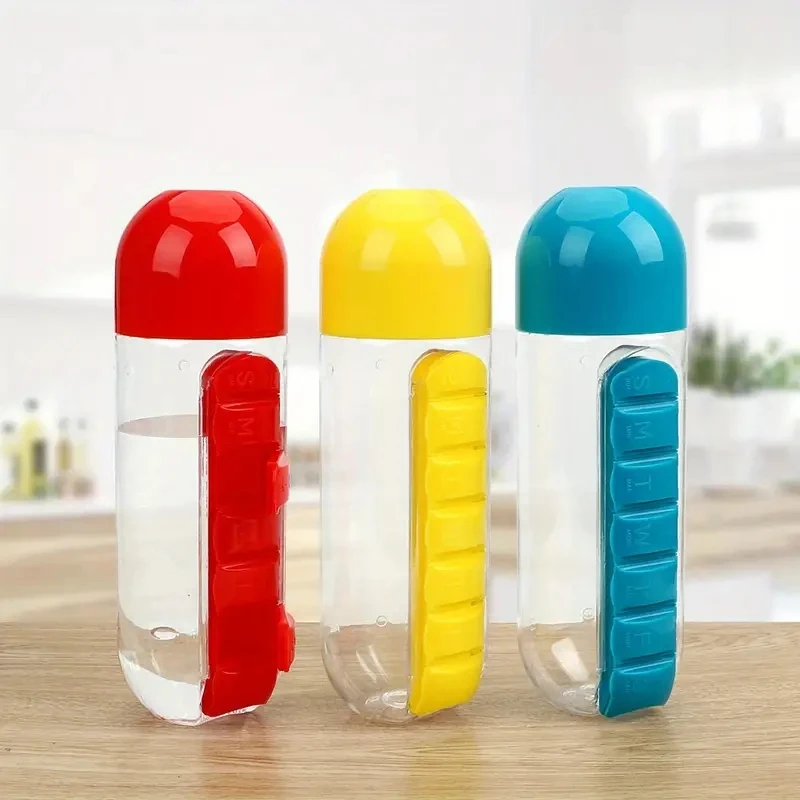 Multifunctional creative water cup medicine box 7 compartments outdoor carry convenient water bottle medicine box cup
Multifunctional creative water cup medicine box 7 compartments outdoor carry convenient water bottle medicine box cup