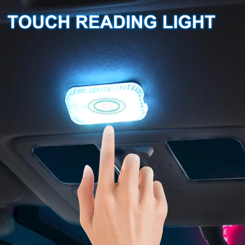 LED Touch Light Mini Wireless Car Interior Lighting Auto Roof Ceiling Reading Lamp for Door Foot Trunk Storage Box USB Charging
LED Touch Light Mini Wireless Car Interior Lighting Auto Roof Ceiling Reading Lamp for Door Foot Trunk Storage Box USB Charging