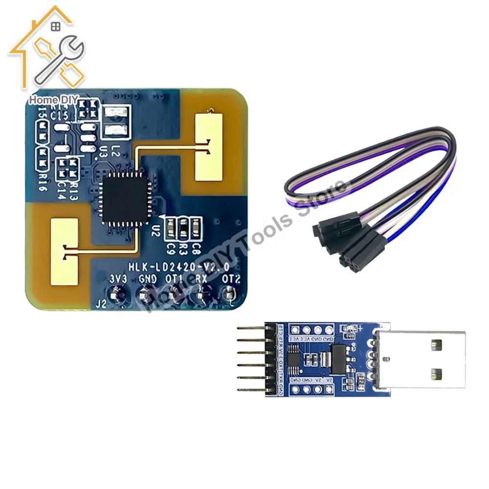 HLK-LD2420 24G Millimeter Wave Radar Human Presence Sensing Module Micro Motion Intelligent Sensor
HLK-LD2420 24G Millimeter Wave Radar Human Presence Sensing Module Micro Motion Intelligent Sensor