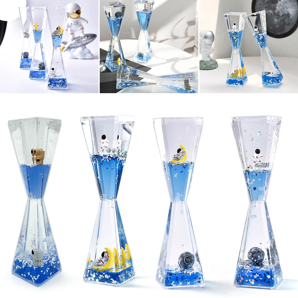 Creative Spaceman Astronaut Floating Liquid Acrylic Hourglass Visual Movement 3 Min Hourglass Timer Home Decoration
Creative Spaceman Astronaut Floating Liquid Acrylic Hourglass Visual Movement 3 Min Hourglass Timer Home Decoration