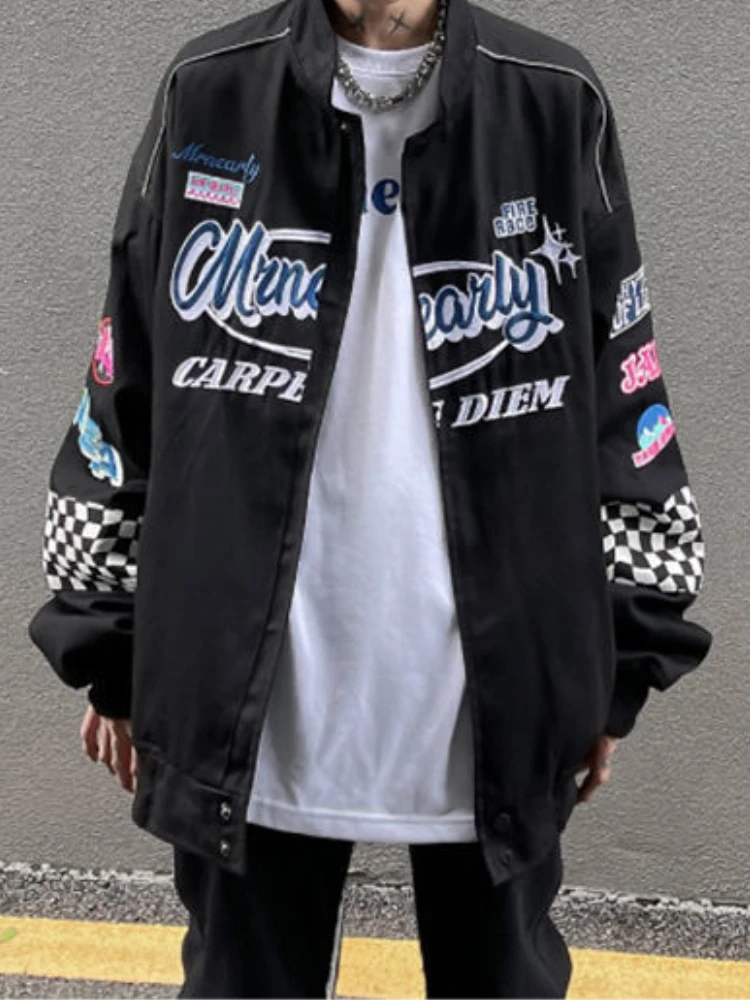 Gothic Punk Embroidery Bomber Jacket Women Oversize Hippie Streetwear Y2K Aesthetic Coat Outwear Harajuku Retro Hip Hop Coats
Gothic Punk Embroidery Bomber Jacket Women Oversize Hippie Streetwear Y2K Aesthetic Coat Outwear Harajuku Retro Hip Hop Coats