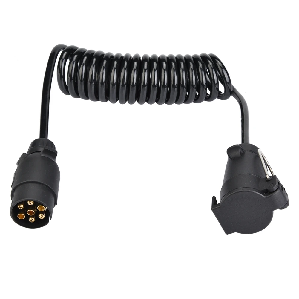 7 Pin Trailer Male Female Head Plug Wiring Spring Cable Connector Adapter for Trailer Caravan
7 Pin Trailer Male Female Head Plug Wiring Spring Cable Connector Adapter for Trailer Caravan