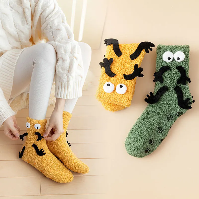 Autumn and Winter New Cute Plush Socks Coral Velvet Dotted Rubber Floor Socks Multi-handed Strange Adult Warm Sleep Socks
Autumn and Winter New Cute Plush Socks Coral Velvet Dotted Rubber Floor Socks Multi-handed Strange Adult Warm Sleep Socks