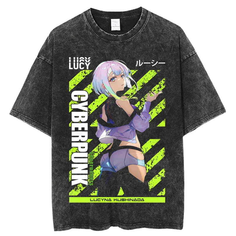Cyberpunk Edgerunners Tshirt Anime Comfortable Harajuku Streetwear Men Women Washed T Shirt Anime Casual Short Sleeve T-shirts
Cyberpunk Edgerunners Tshirt Anime Comfortable Harajuku Streetwear Men Women Washed T Shirt Anime Casual Short Sleeve T-shirts
