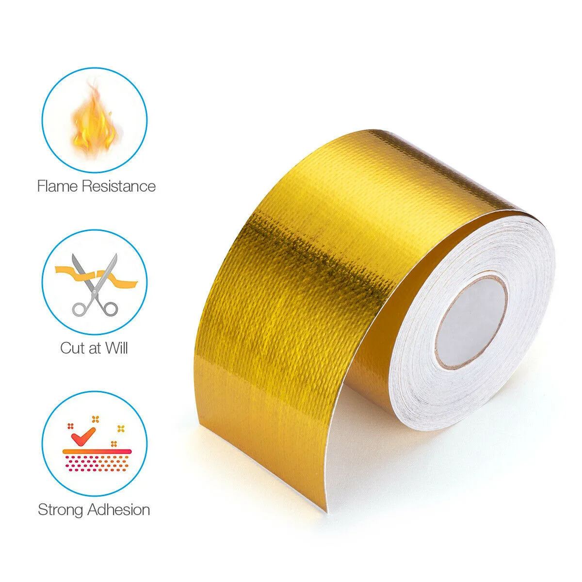 1 Roll 10mX5cm Car Reflective Heat Barrier Adhesive Tape Heat Shield Wrap Tape Air Intake Heat Insulating Glue Accessories
1 Roll 10mX5cm Car Reflective Heat Barrier Adhesive Tape Heat Shield Wrap Tape Air Intake Heat Insulating Glue Accessories