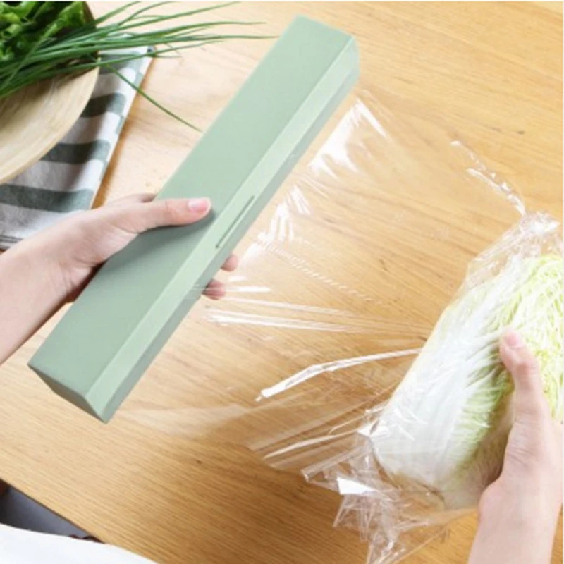 Kitchen Cling Film Cutting Box Food Wrap Cutter Dispenser Foil Cling Film Plastic Cutter Film Storage Holder Kitchen Accessories
Kitchen Cling Film Cutting Box Food Wrap Cutter Dispenser Foil Cling Film Plastic Cutter Film Storage Holder Kitchen Accessories
