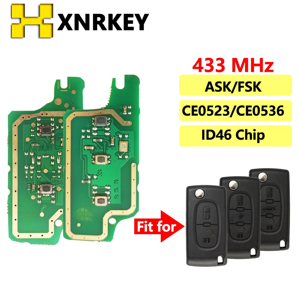 XNRKEY 2/3Buttons Car Key Electronic Circuit Board CE0536 CE0523 for Peugeot 407 407 307 308 607 Citroen C2 C3 C4 C5
XNRKEY 2/3Buttons Car Key Electronic Circuit Board CE0536 CE0523 for Peugeot 407 407 307 308 607 Citroen C2 C3 C4 C5