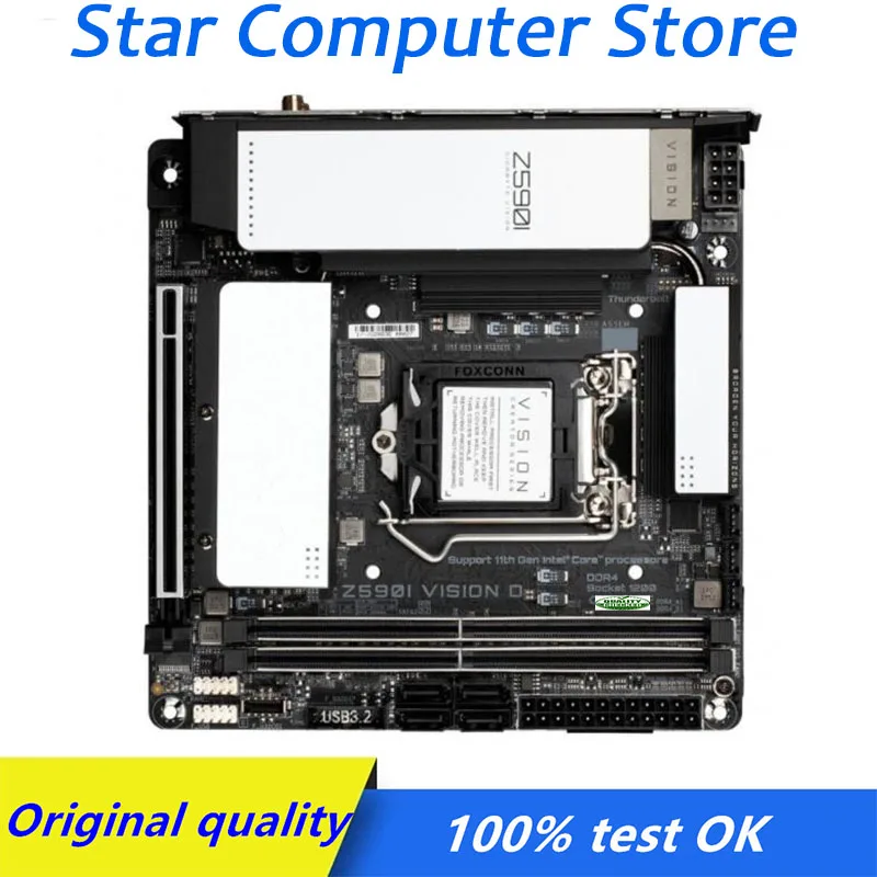 MINI ITX For Gigabyte GA Z590I VISION D LGA 1200 Z590 Motherboard DDR4 Computer USB3.0 SATA3 M.2 SSD Desktop Mainboard Used
MINI ITX For Gigabyte GA Z590I VISION D LGA 1200 Z590 Motherboard DDR4 Computer USB3.0 SATA3 M.2 SSD Desktop Mainboard Used