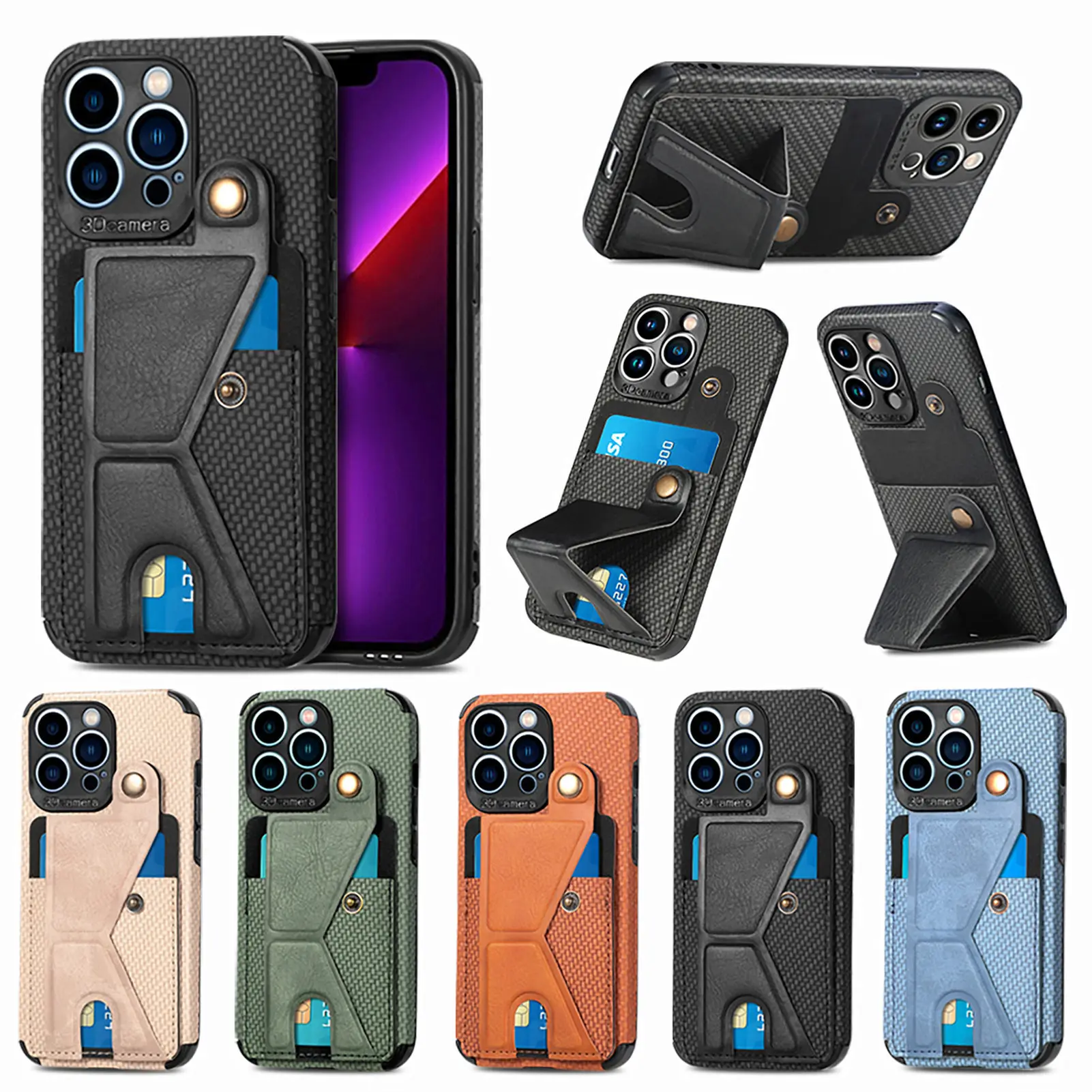 10pcs K-shape Kickstand Carbon Fiber Texture Case Card Holder for iPhone 14 13 12 Pro Max Plus Mini 11 X XS XR 8 7 Back Cover
10pcs K-shape Kickstand Carbon Fiber Texture Case Card Holder for iPhone 14 13 12 Pro Max Plus Mini 11 X XS XR 8 7 Back Cover