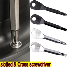 Multifunctional Slotted Cross Screwdriver Portable Key Chain Outdoors Camping Survival Tool Screw Pendant Small Simple Keychains