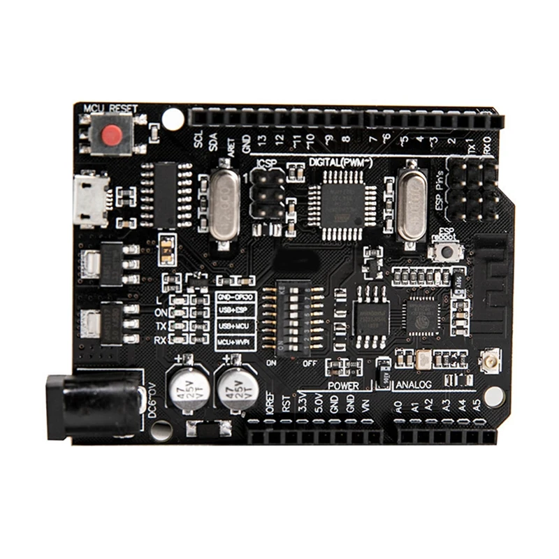 Макетная плата Wifi R3 Atmega328p + ESP8266 (32 Мб памяти)
Макетная плата Wifi R3 Atmega328p + ESP8266 (32 Мб памяти)