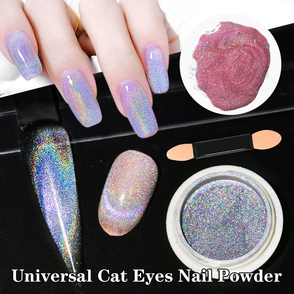 DIY Rainbow Pigment Nail Art Decorations Nail Glitter Shiny Laser Magnetic Universal Cat Eyes Nail Powder
DIY Rainbow Pigment Nail Art Decorations Nail Glitter Shiny Laser Magnetic Universal Cat Eyes Nail Powder