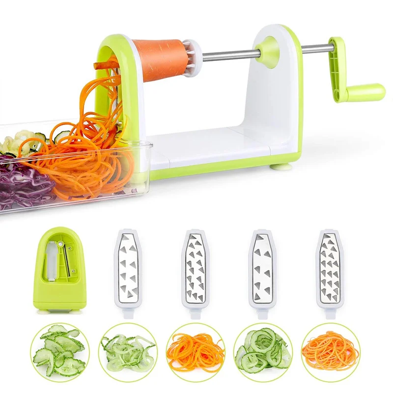 Spiralizer Vegetables Slicer Stainless Steel Vegetable Slicer Shredder Zucchini Noodle Maker Spaghetti Spiralizer
Spiralizer Vegetables Slicer Stainless Steel Vegetable Slicer Shredder Zucchini Noodle Maker Spaghetti Spiralizer