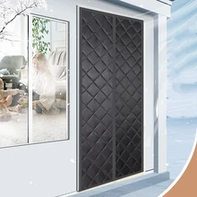 Winter cotton door curtain to prevent cold air conditioning partition door curtain magnetic suction insulation windproof