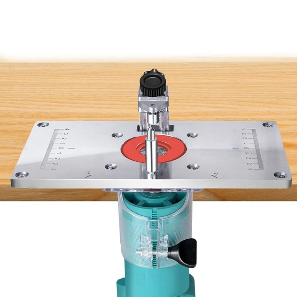 Hole Opener Table Insert Plate Aluminium Router Multifunctional Woodworking Benches Carpenter Trimming Machine Engraving Board
Hole Opener Table Insert Plate Aluminium Router Multifunctional Woodworking Benches Carpenter Trimming Machine Engraving Board
