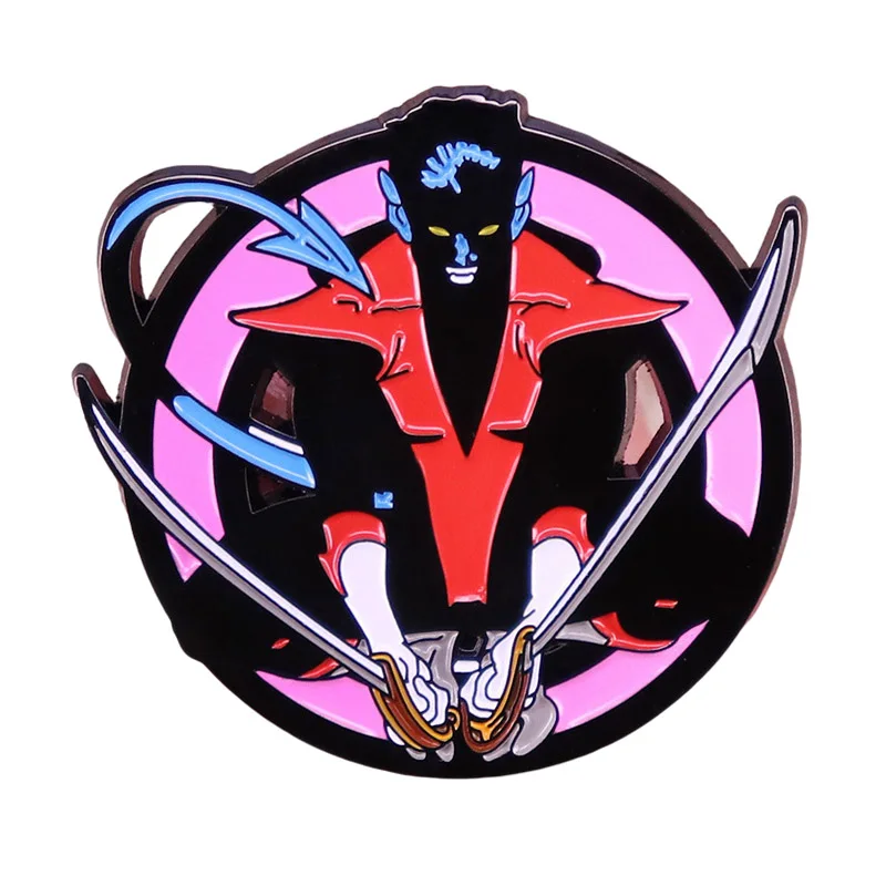 

Cartoon Superhero Night Crawler Brooch Enamel Pin Brooches Lapel Pins Badge Denim Jacket Jewelry Accessories Fashion Gifts