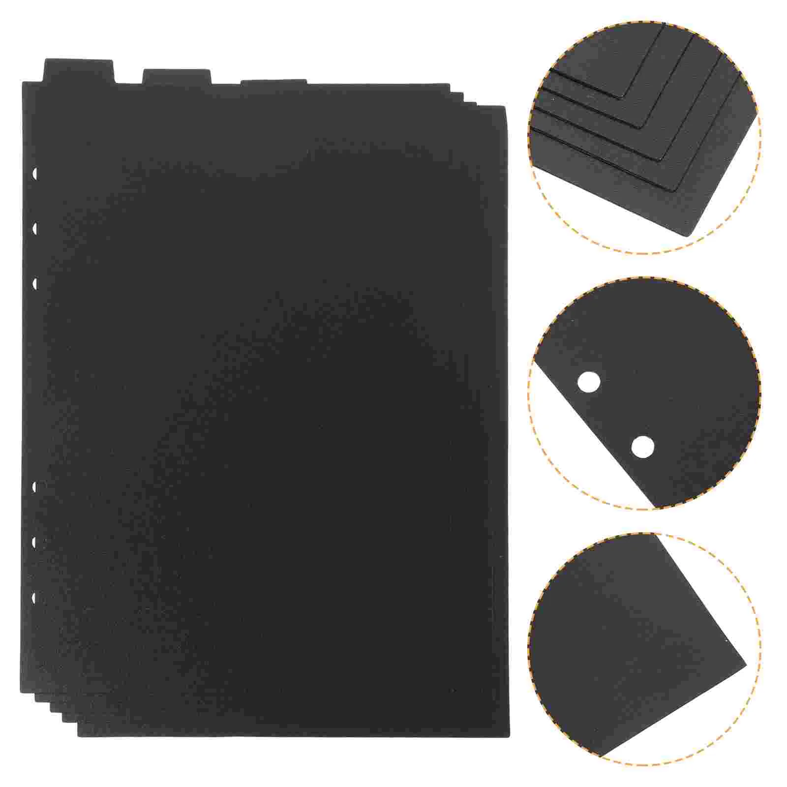 5 Pcs Partition Baffle Page Dividers Binder Tabs Plastic File Folder Separator 6 Ring Pp Black Labels
5 Pcs Partition Baffle Page Dividers Binder Tabs Plastic File Folder Separator 6 Ring Pp Black Labels